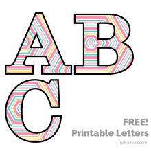 Spring Easter Pattern Free Printable Letters - Make Breaks