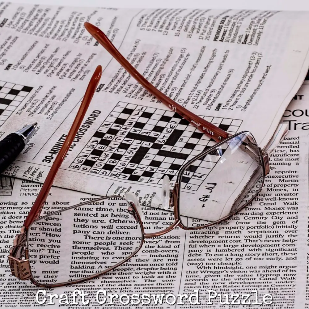 Craft Crossword Puzzle Make Breaks Craft Crossword Puzzle Make Breaks