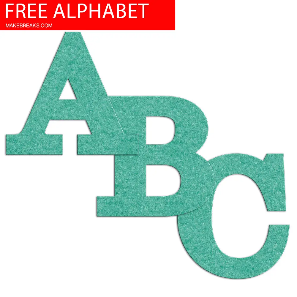 Purple felt effect letters - free printables Purple felt effect letters