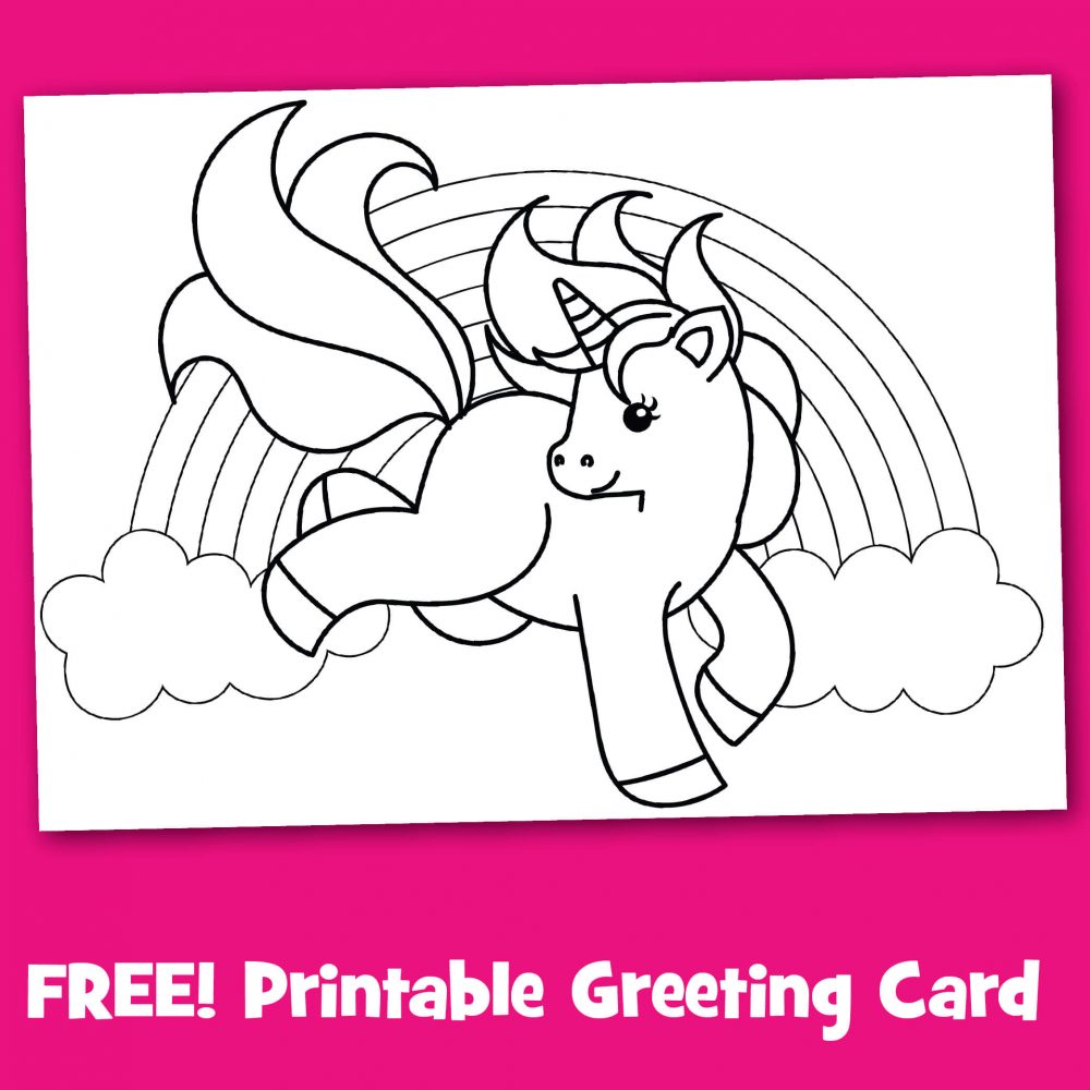 Free Printable Unicorn Card Printable Templates
