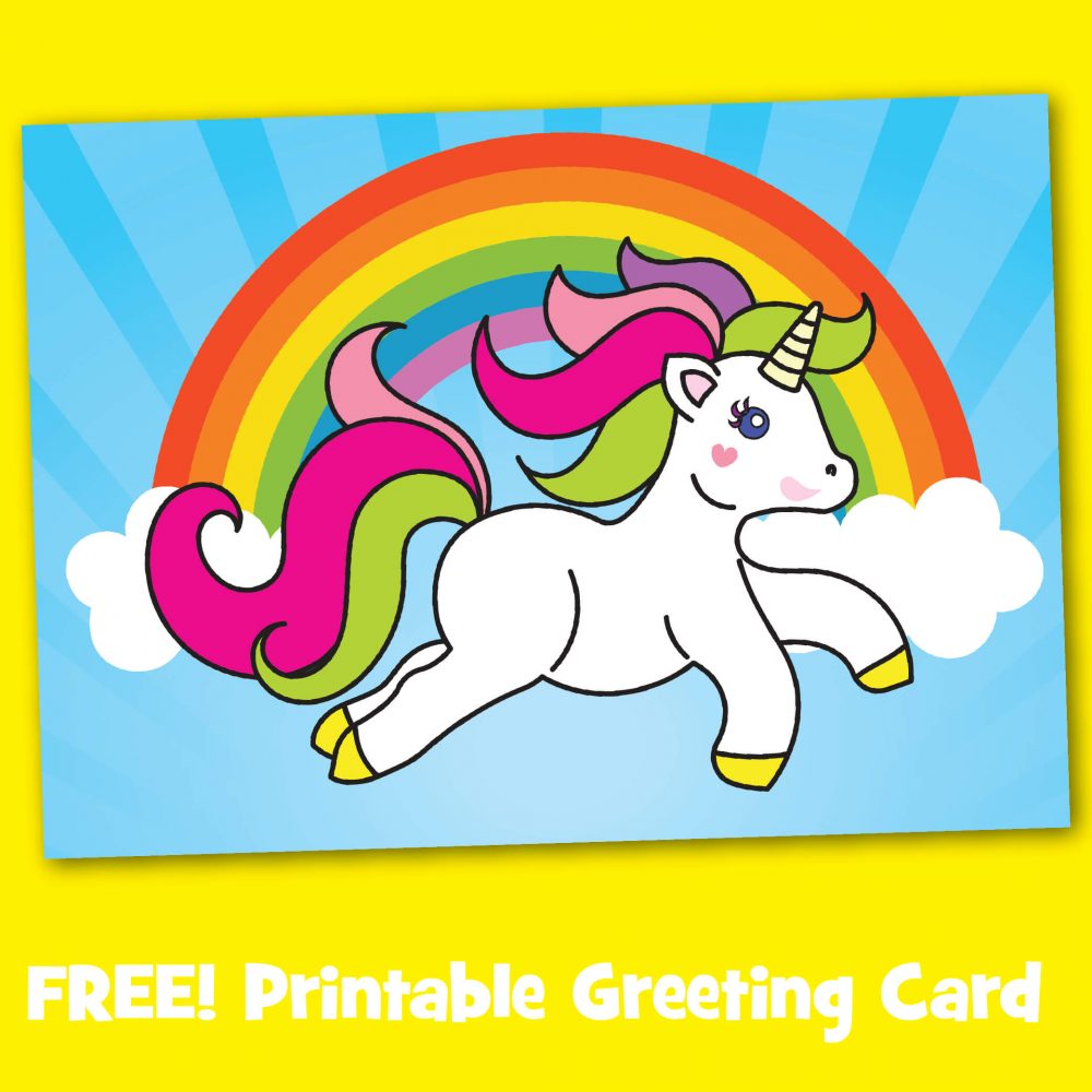Free Printable Unicorn Birthday Cards Printable World Holiday