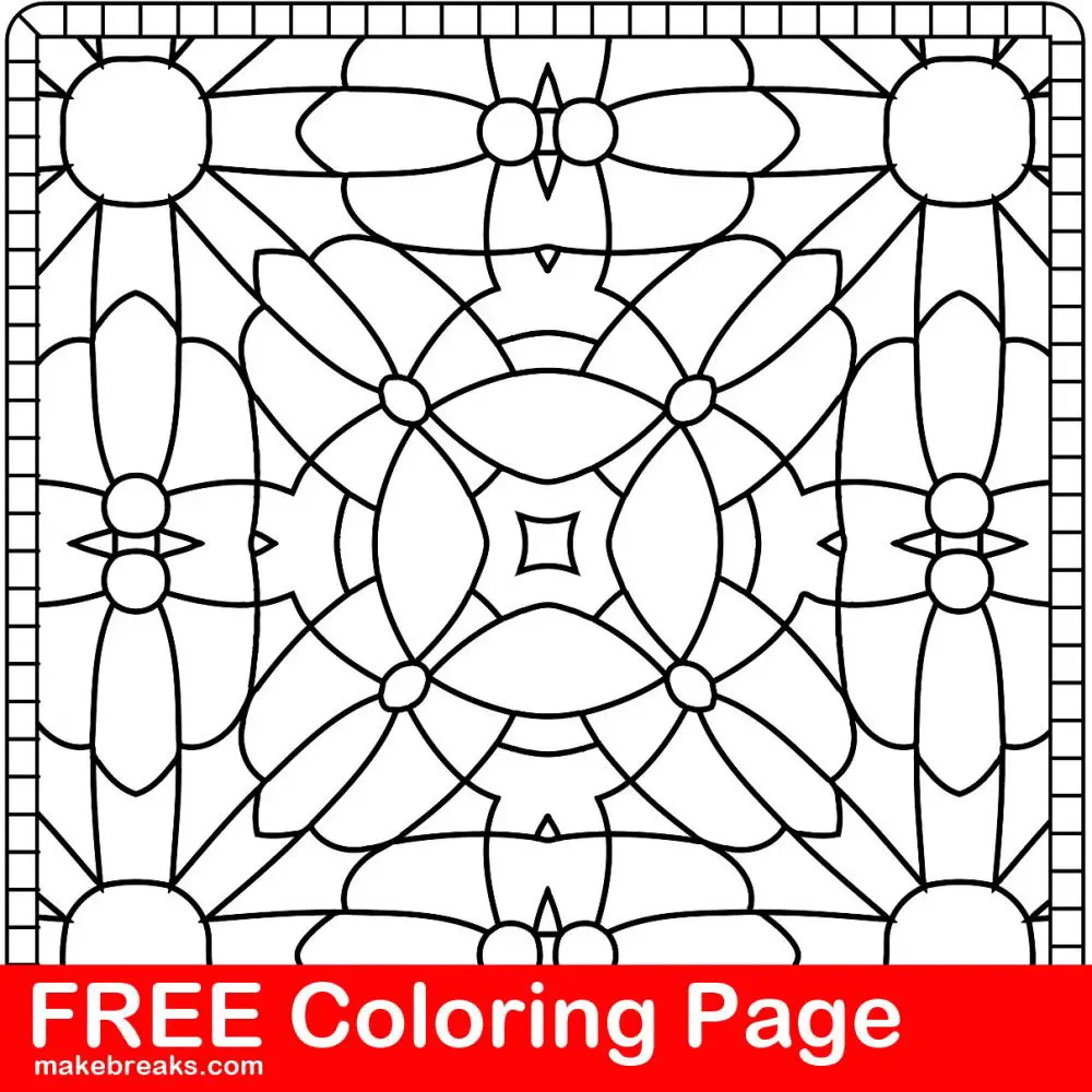 Coloring Page Pattern 3