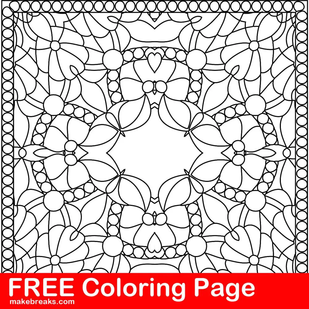 Coloring page pattern 4