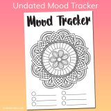 Free Undated Mandala Mood Tracker Tracking Page - Make Breaks