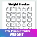Free Weight Tracker for Bullet Journals and Planners - Make Breaks