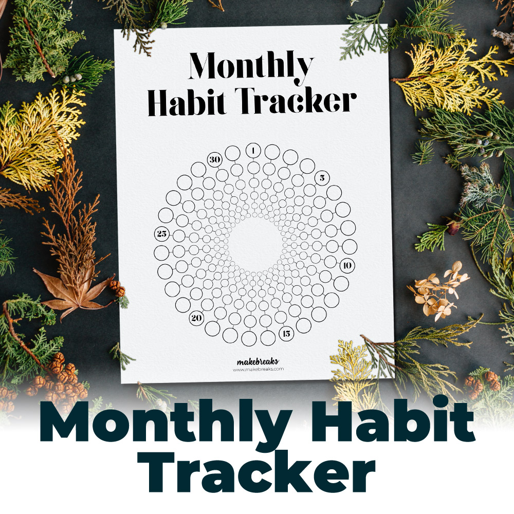 Free Habit Tracker for Bullet Journals and Planners