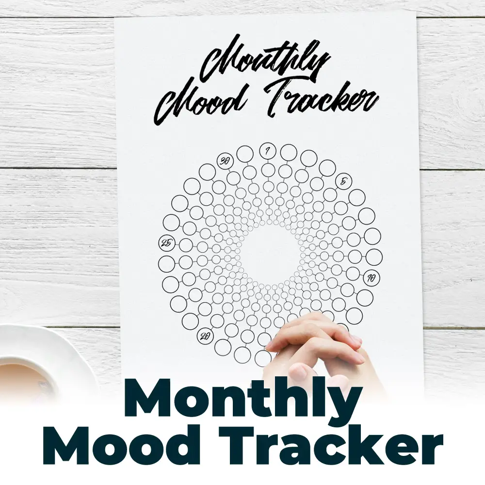 Free Mood Tracker for Bullet Journals and Planners