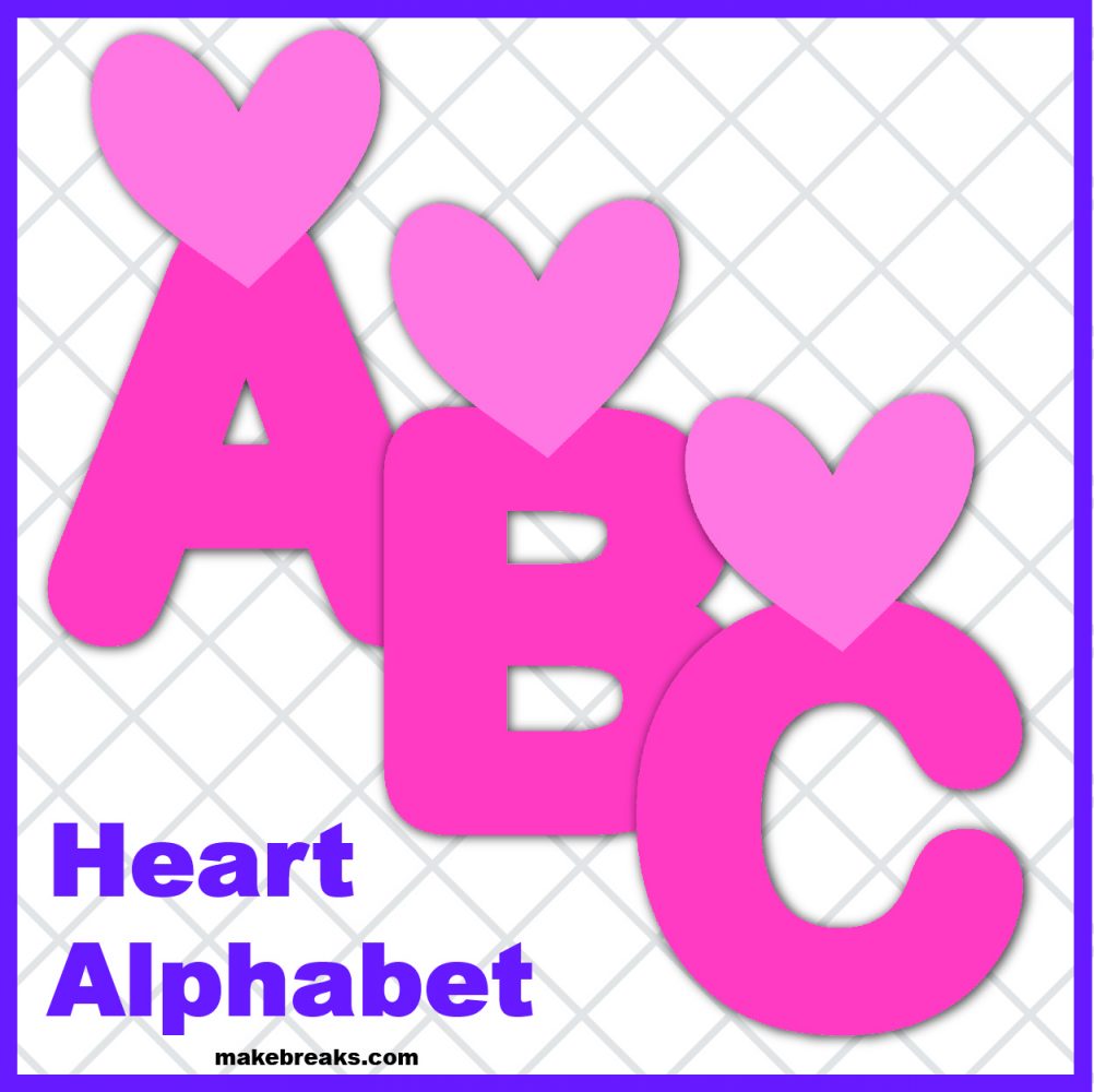 Valentine Digital Alphabet Love Printable Letter Love Clipart Printable  Valentines Planner Sticker Love Scrapbook Alphabet Love Design Decor 