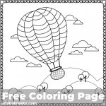 Air Balloon Coloring Page - Make Breaks