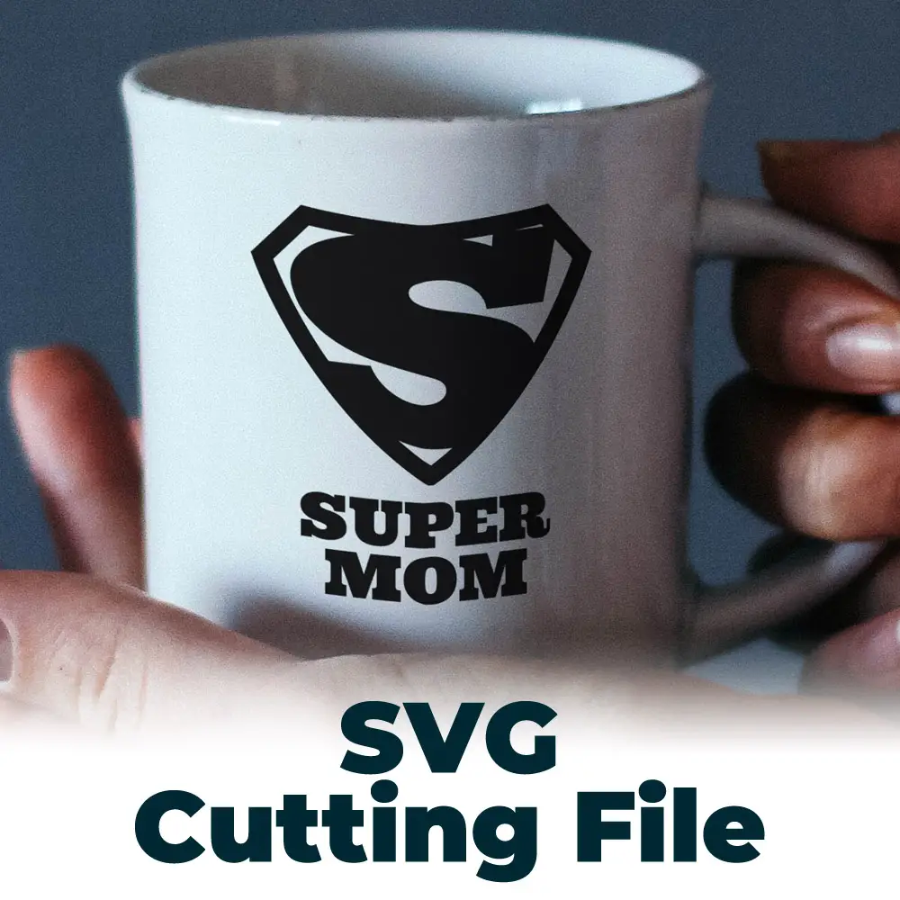 Free SVG Cutting File – Super Mom