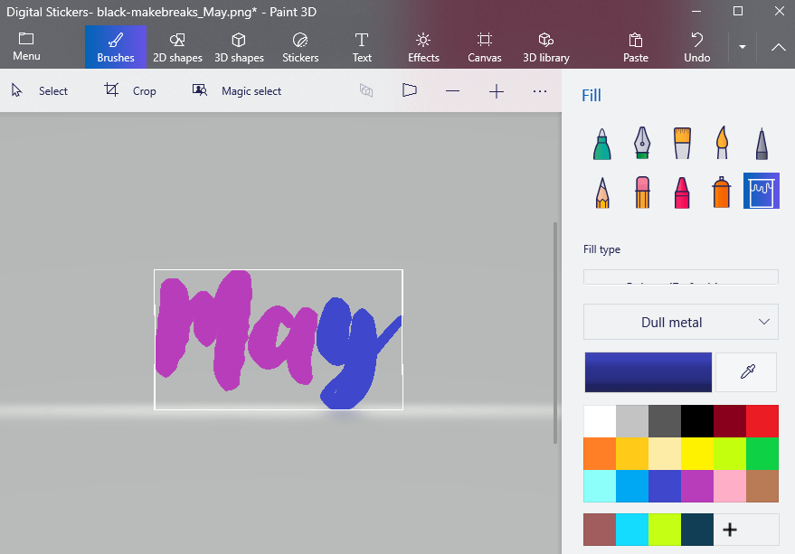 How to Recolor Digital Planner Stickers For Free Using Microsoft Paint