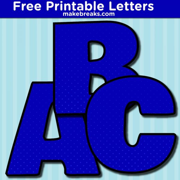 Free Letter of the Week Templates Archives - Make Breaks