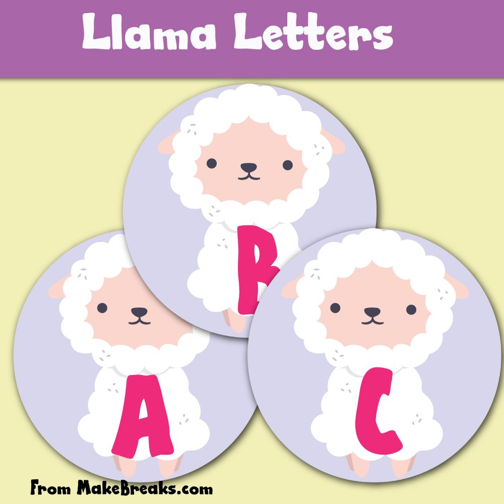 Llama Letter Templates