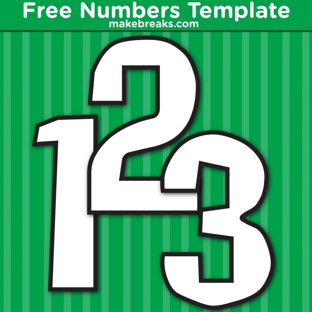 Free Printable Square Inner Number Templates