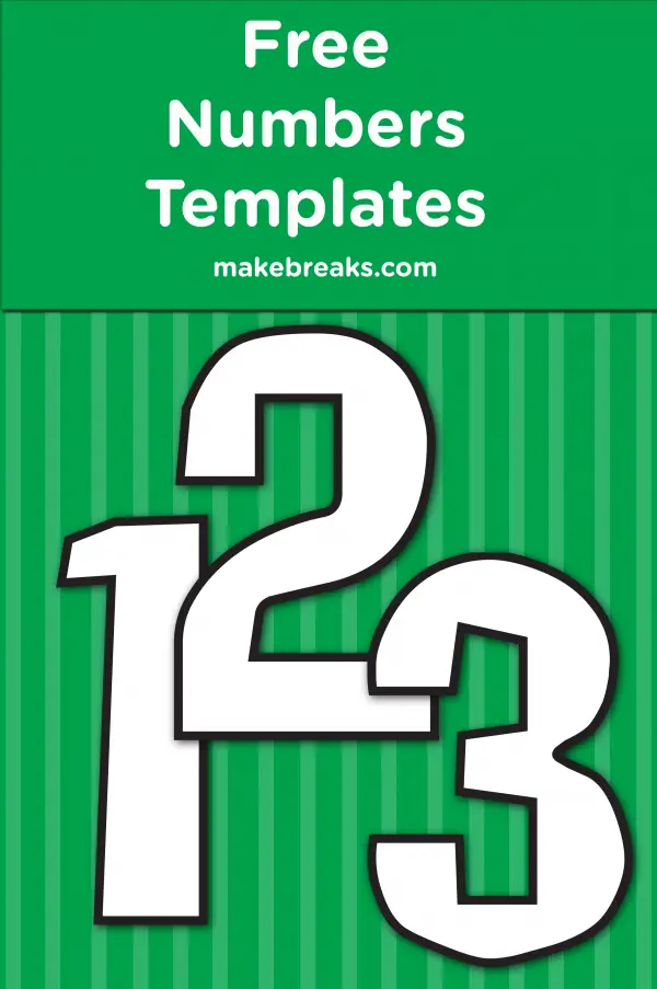 Free Printable Square Inner Number Templates - Make Breaks