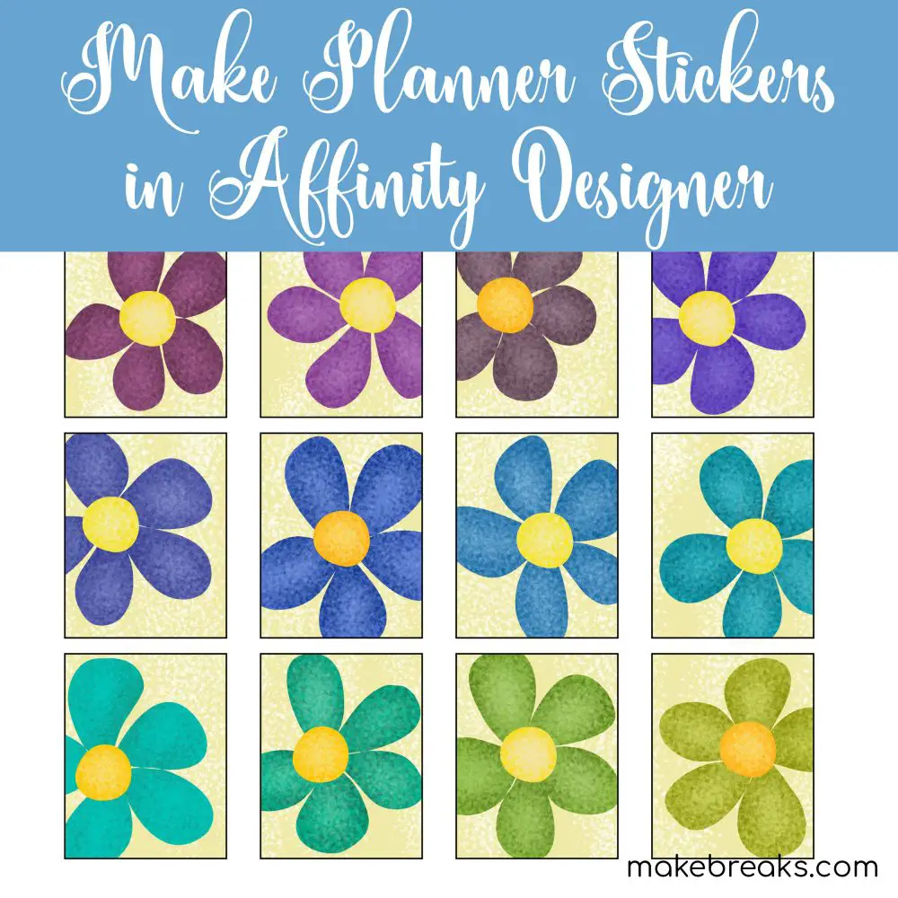 How to Make Planner Stickers in Affinity Designer for iPad