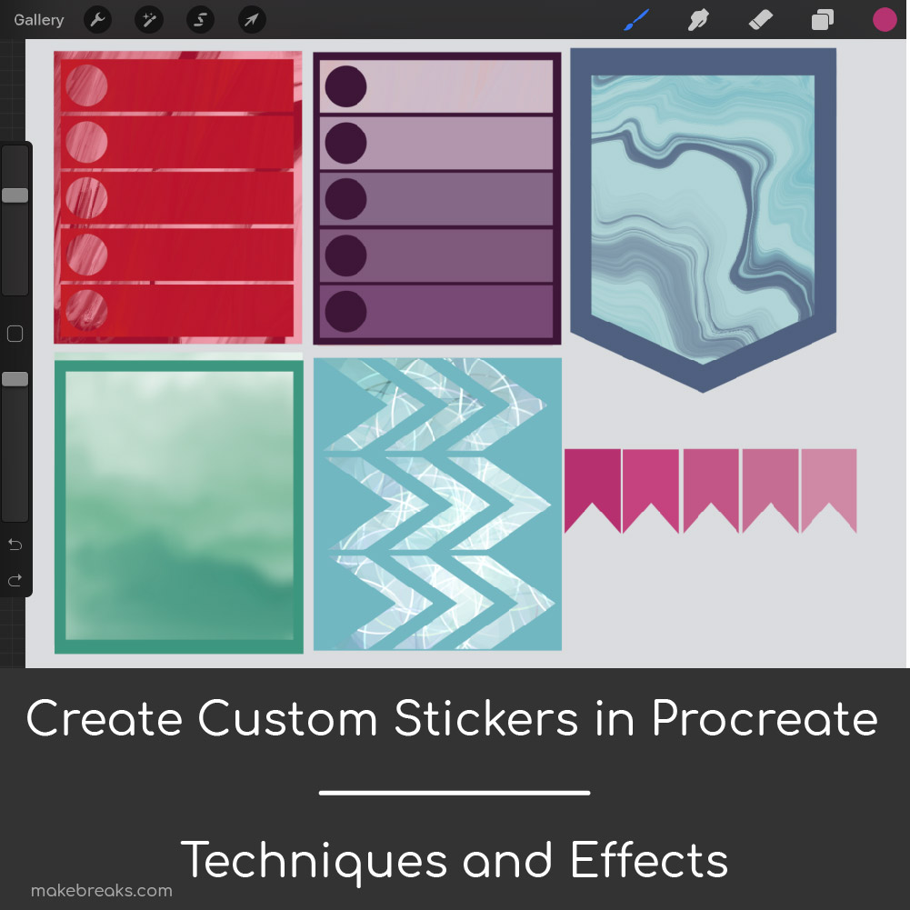 Make Custom Planner Stickers in Procreate – Procreate 5 Tutorial