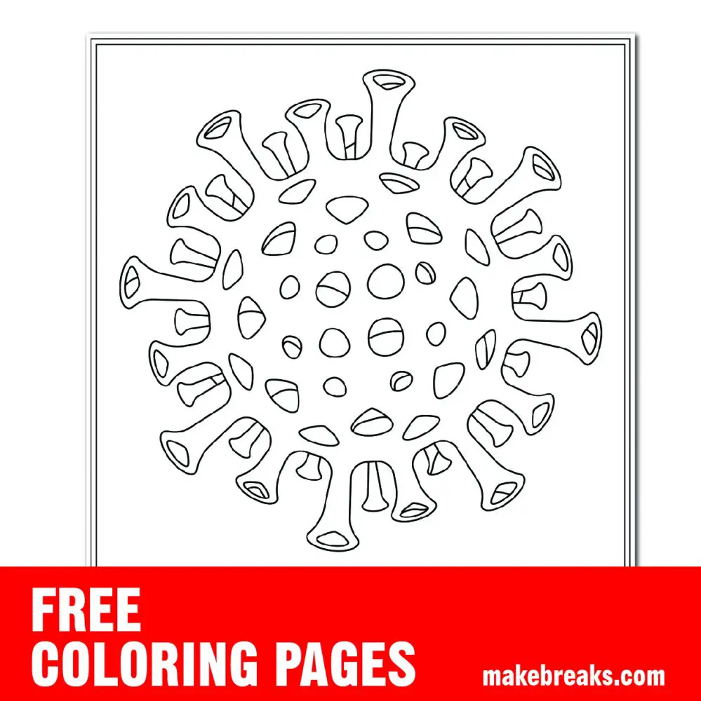 Free Virus Awareness Coloring Page
