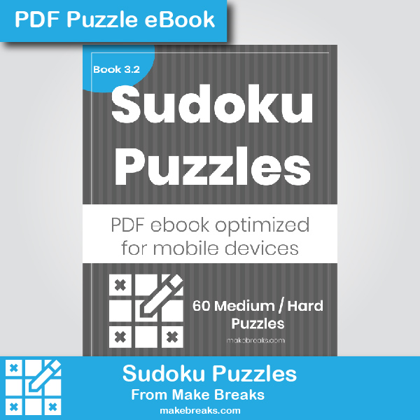 Free 60 Medium/Hard Sudoku Puzzle eBook