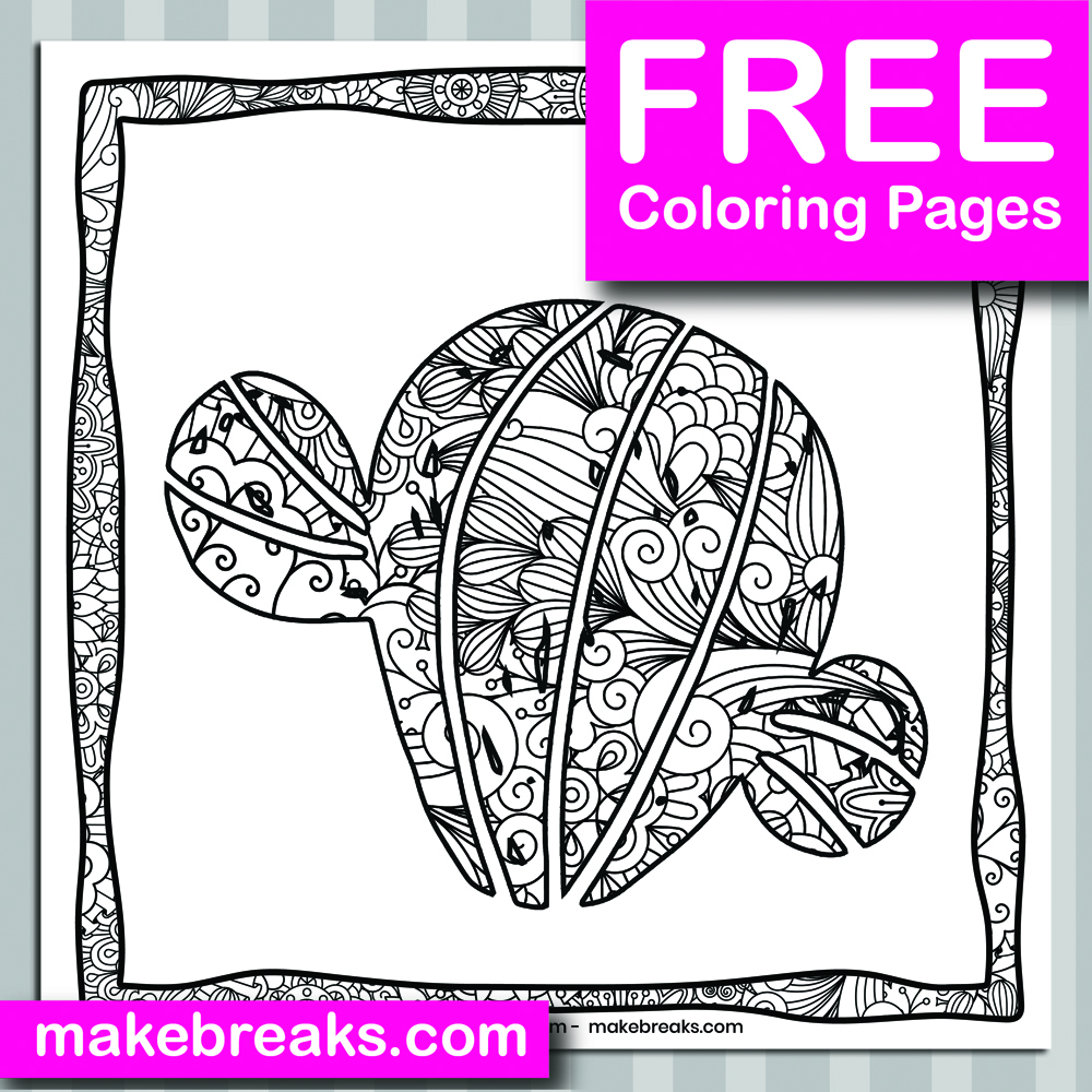 Free Cactus (15) Coloring Page