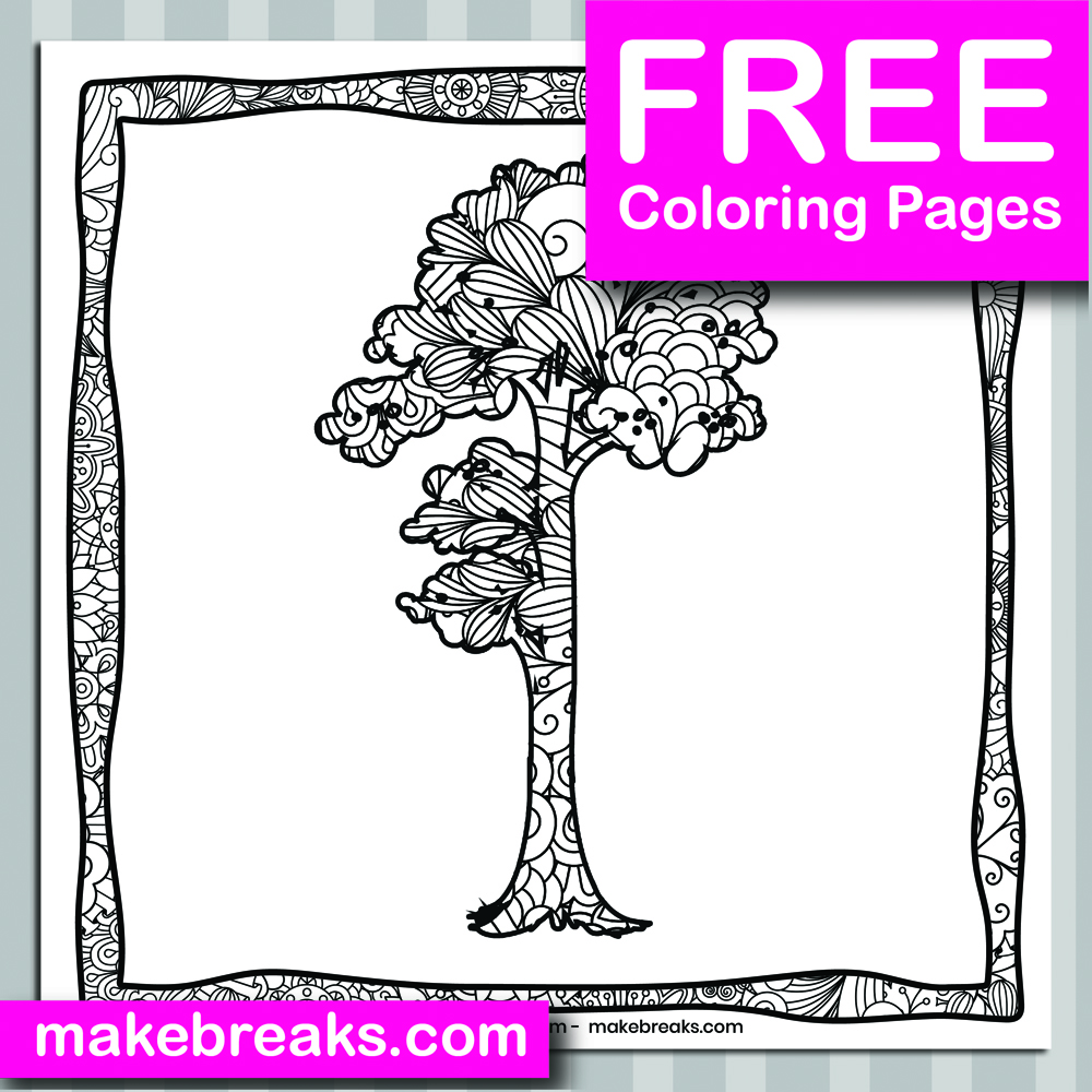 Free Tree (15) Coloring Page