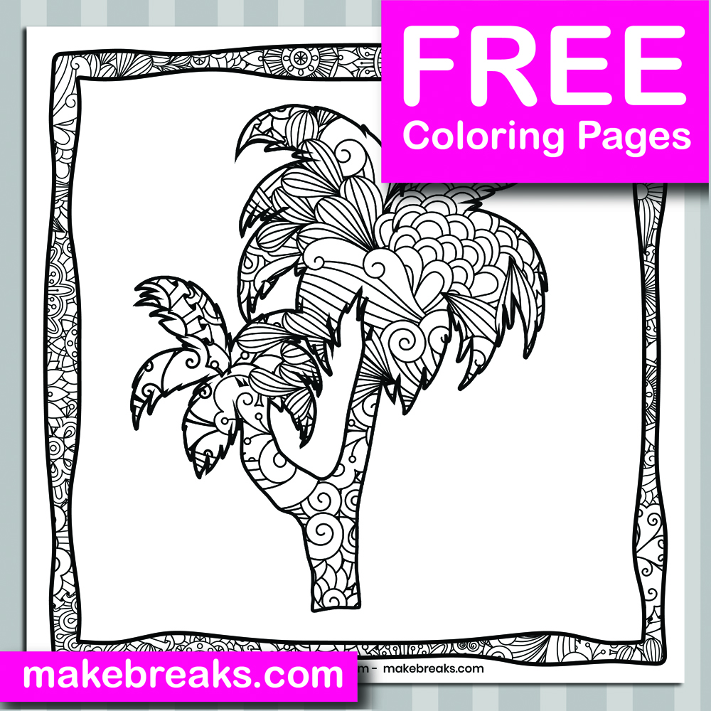 Free Tree (01) Coloring Page