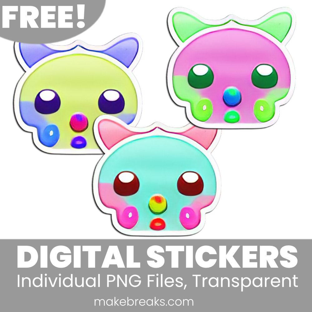 Free Cute Alien Digital Planner Stickers – PNG Files