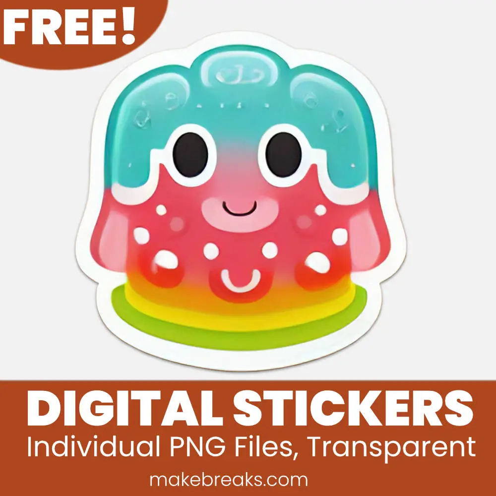Free Jello Digital Planner Stickers – PNG Files