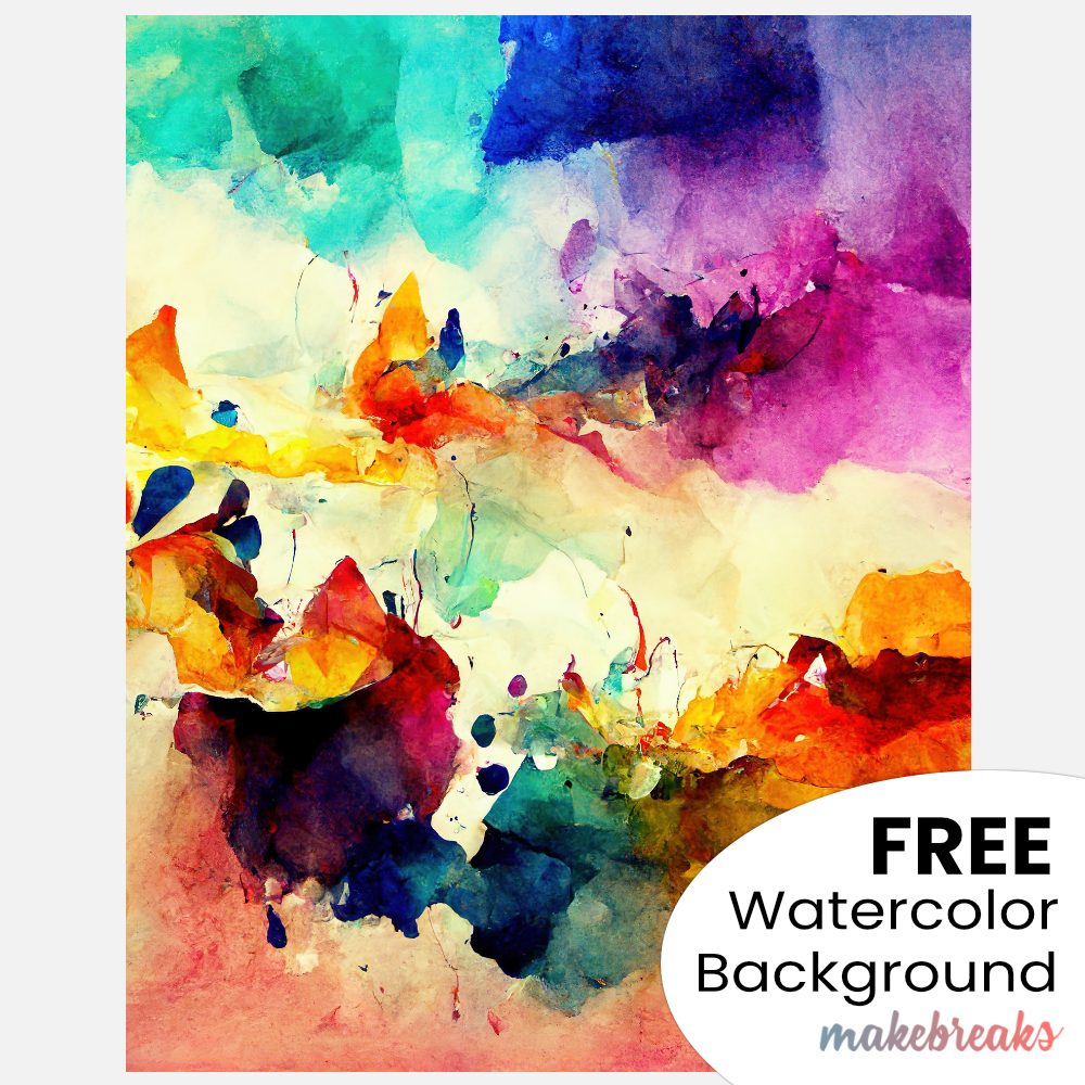 Free Colorful Watercolor Pattern Background 2 to Download
