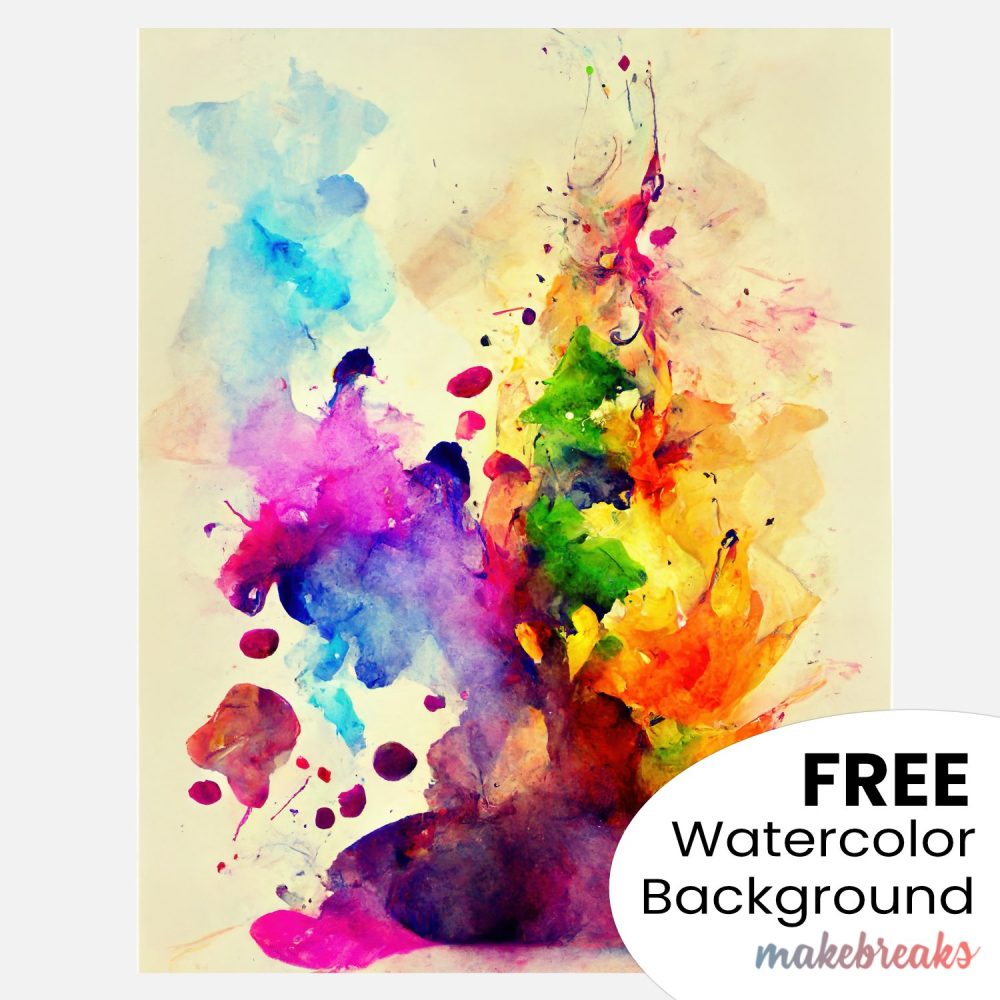 Free Colorful Watercolor Pattern Background 4 to Download