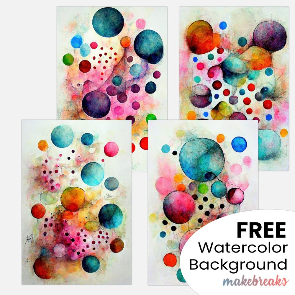 Pastel Watercolor Dots Abstract Pattern Background Download