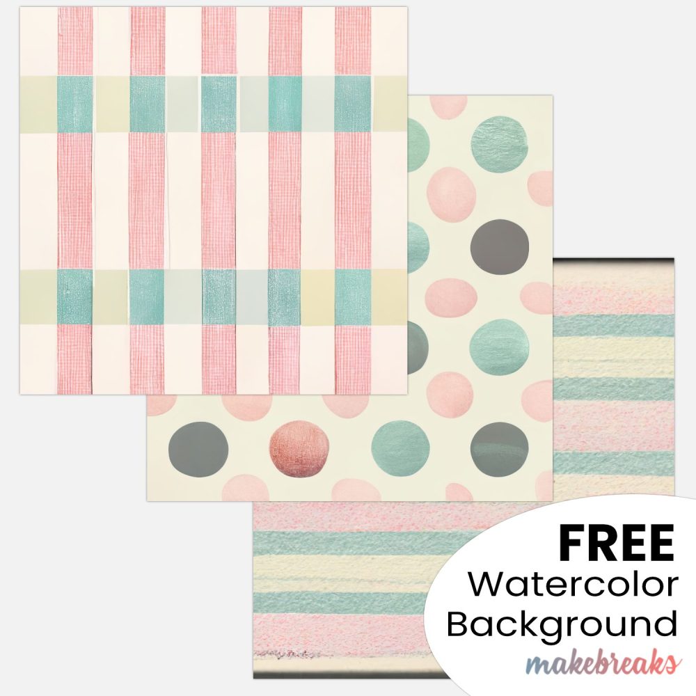Pastel Scrapbooking Watercolor Pattern Background to Download