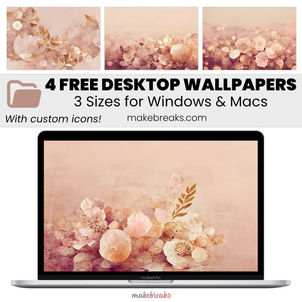 Blush Pink 2 Wallpaper – Free Aesthetic Desktop Organizers with Custom Icons in 3 Ratios for Macs and Windows