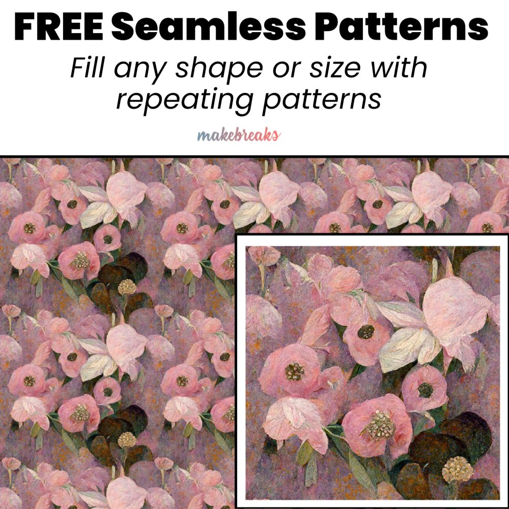 Shabby Chic Pink Delicate Flower Seamless Pattern Tile 1