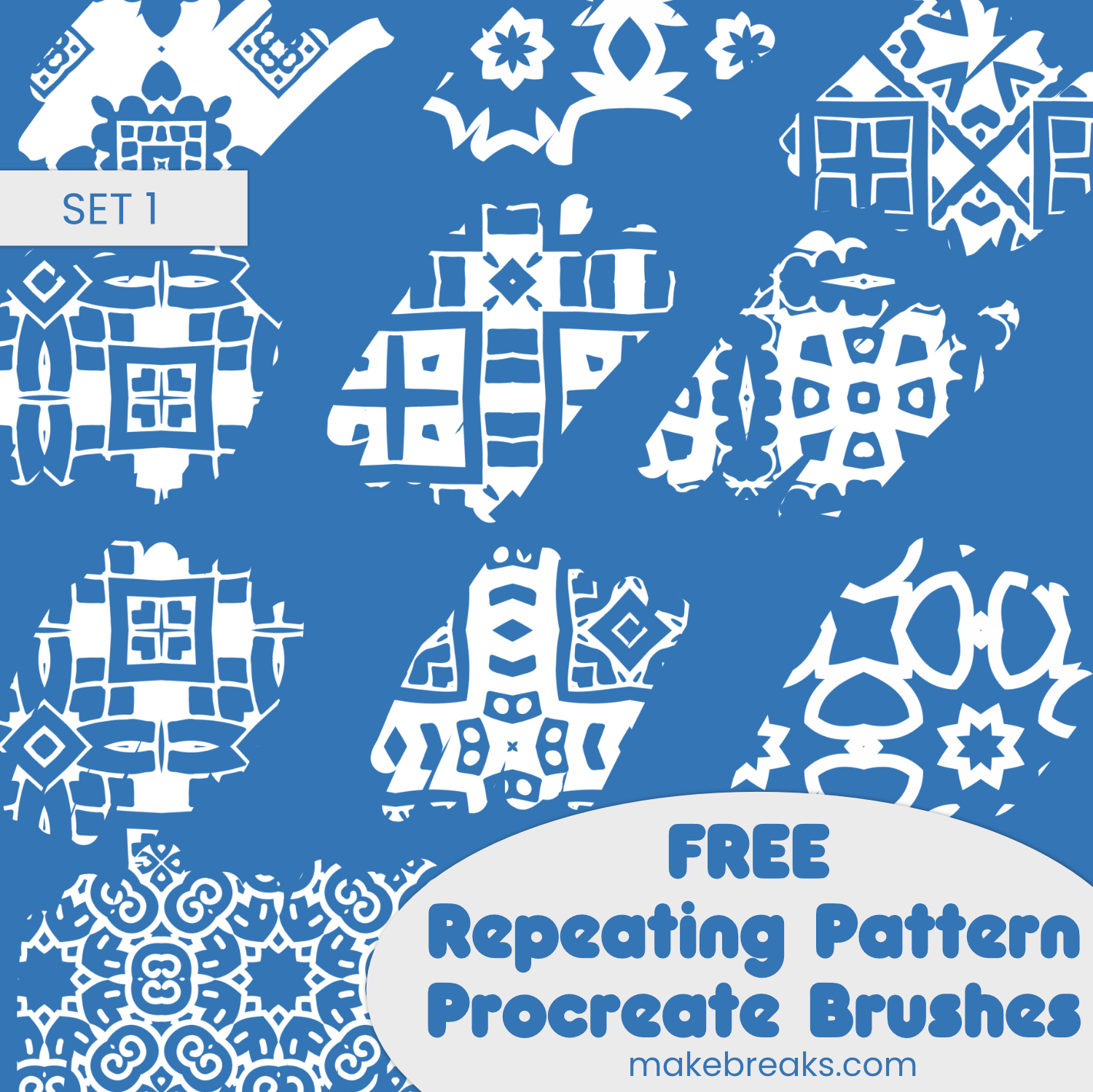 Free Procreate Repeating Pattern Brushes Make Breaks