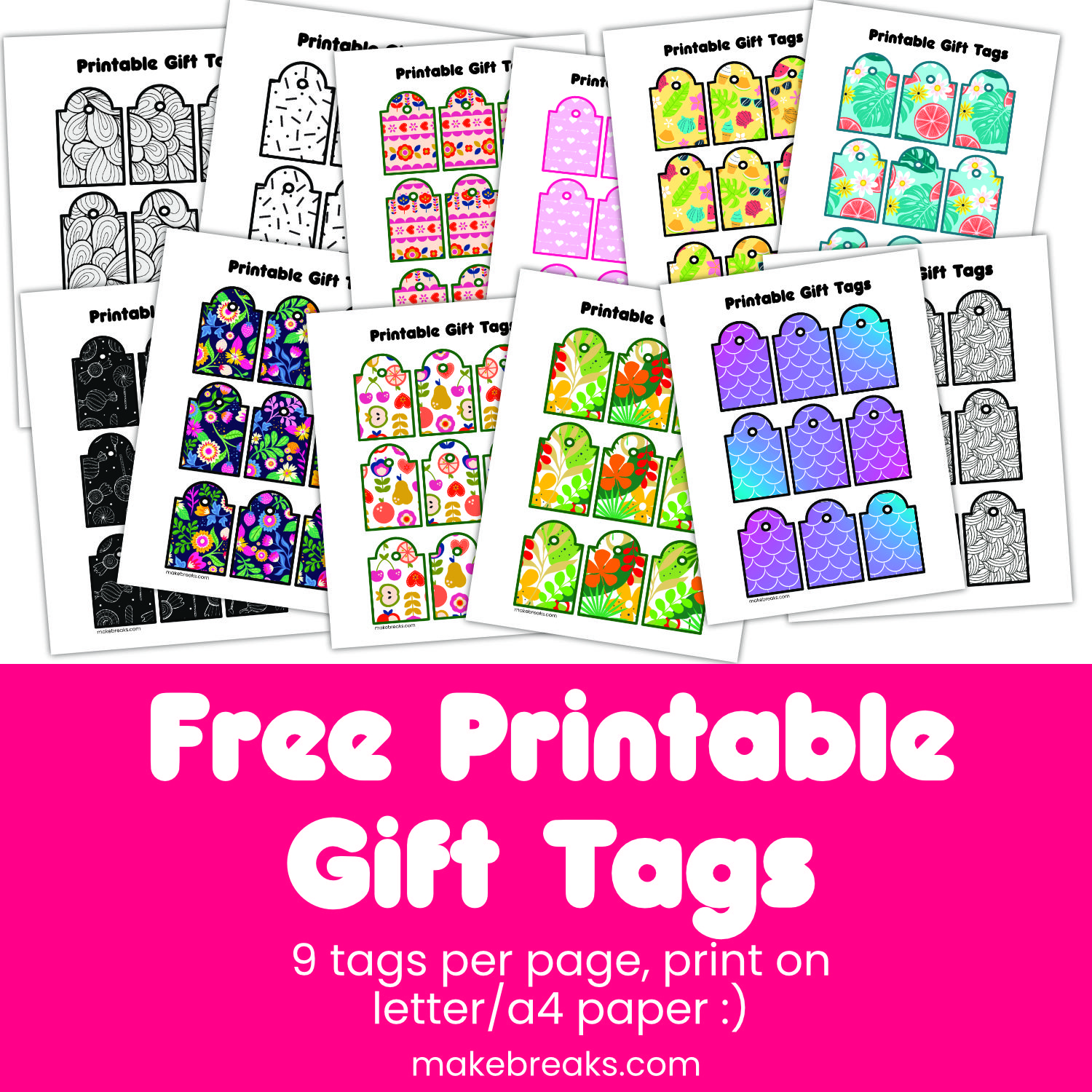 gift tag template free printable