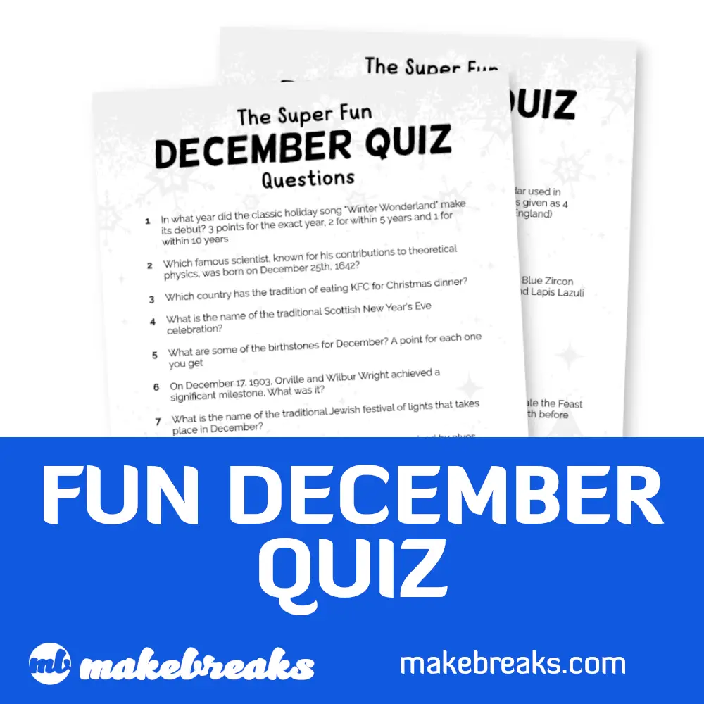 December Quiz