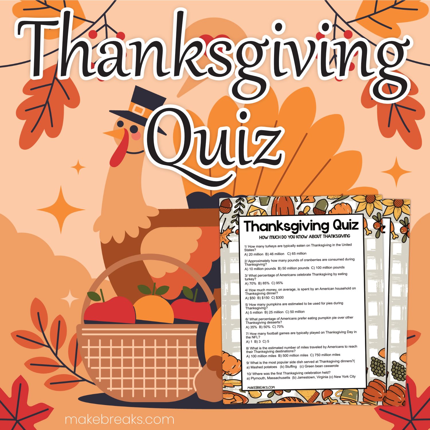 One charming party thanksgiving quiz